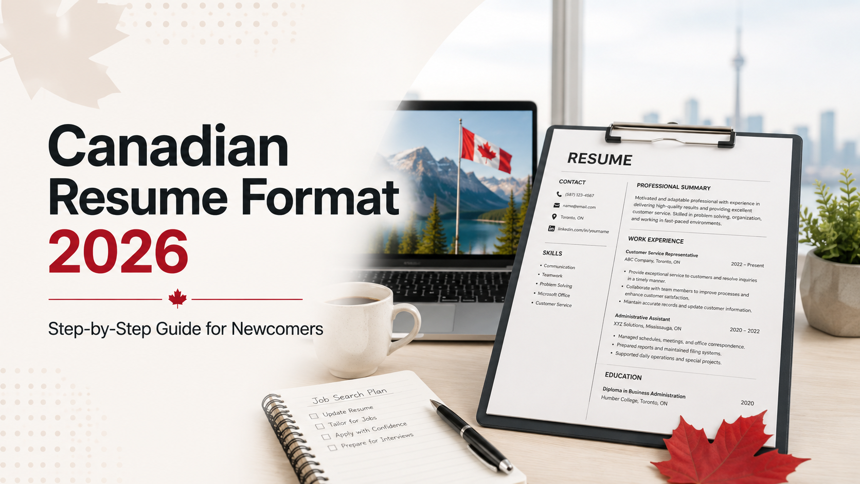 Canadian resume format 2026 guide for newcomers