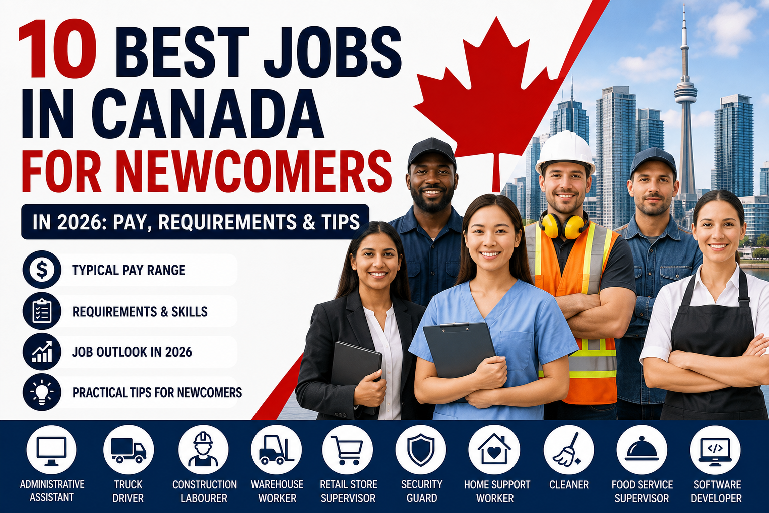 10 Best Jobs in Canada for Newcomers in 2026: Pay, Requirements & Tips