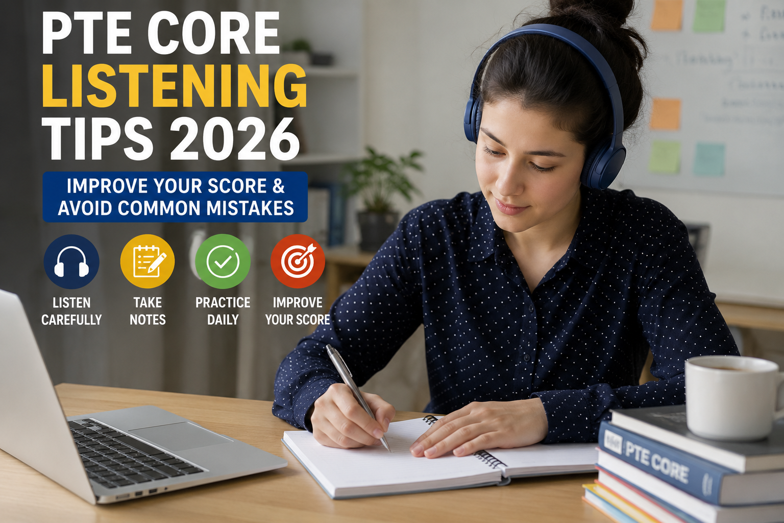 PTE Core Listening Tips 2026: Improve Your Score & Avoid Common Mistakes