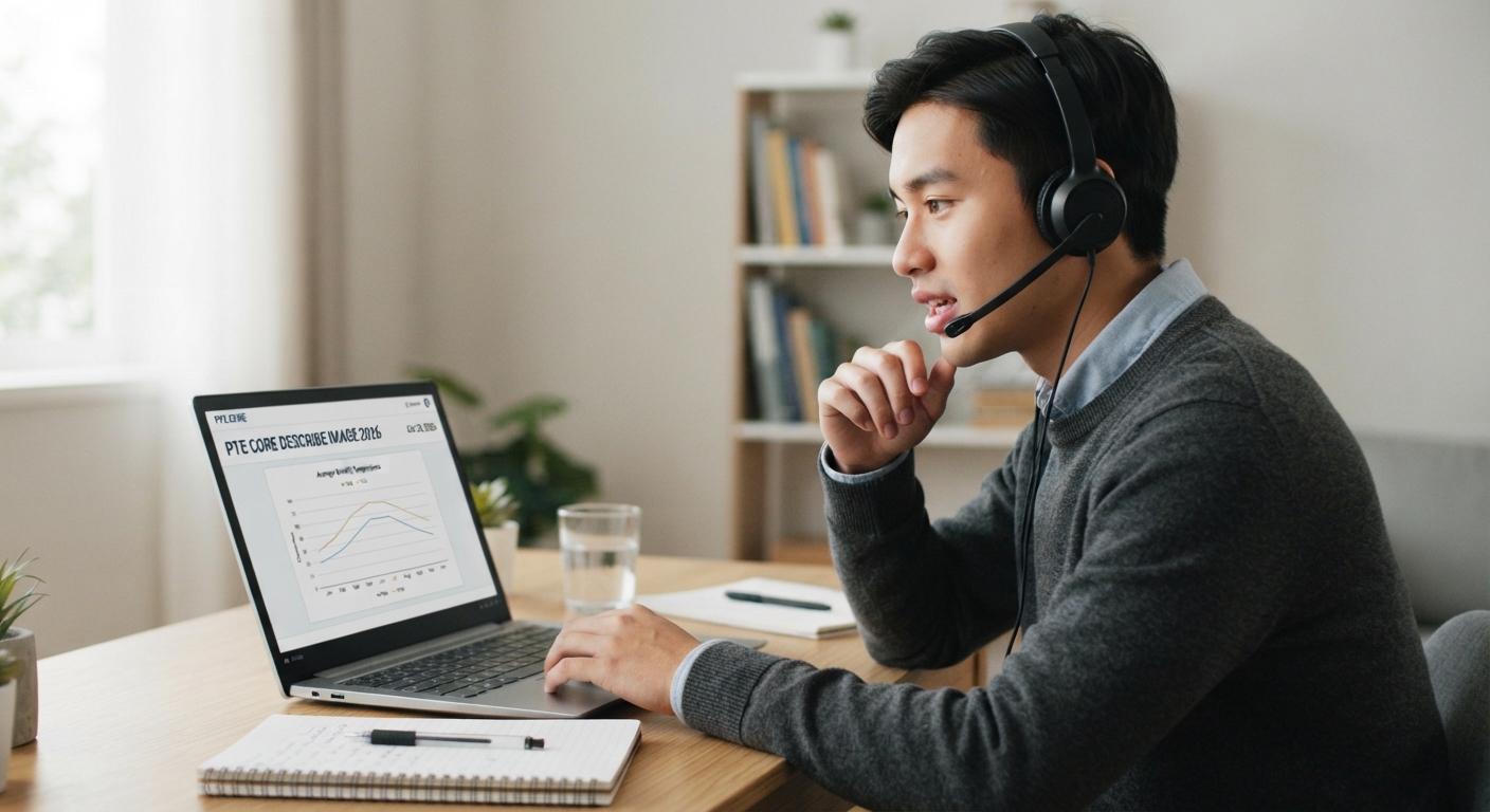 PTE Core Describe Image Tips 2026: Template, Scoring & Speaking Strategy