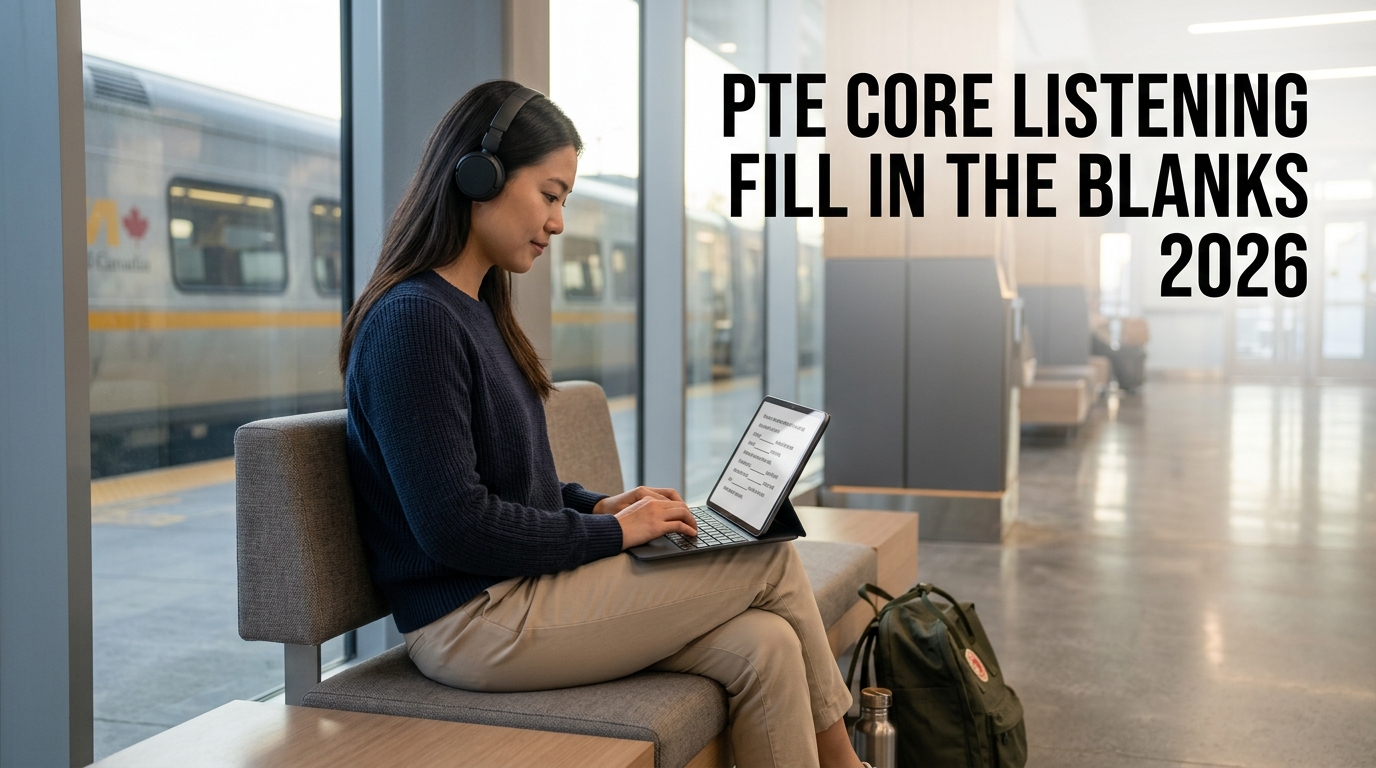 PTE Core Listening Fill in the Blanks Tips 2026: Scoring, Spelling & Strategy