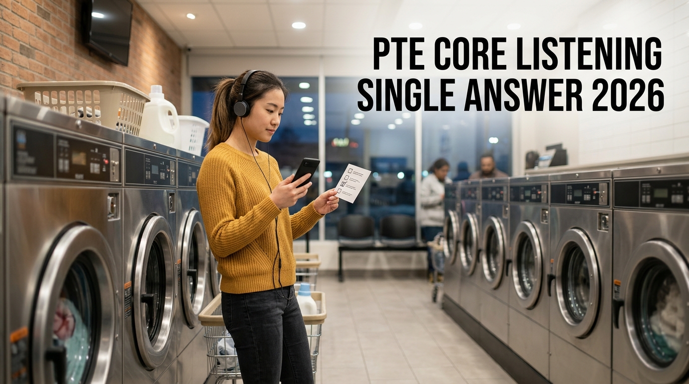 PTE Core Listening Multiple Choice Single Answer Tips 2026: Strategy & Practice