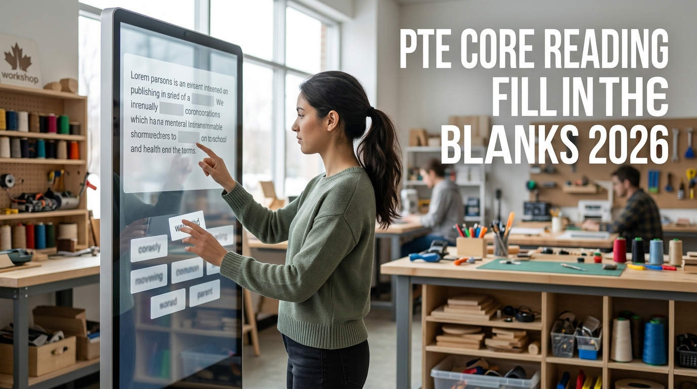 PTE Core Reading Fill in the Blanks Tips 2026: Drag & Drop Strategy