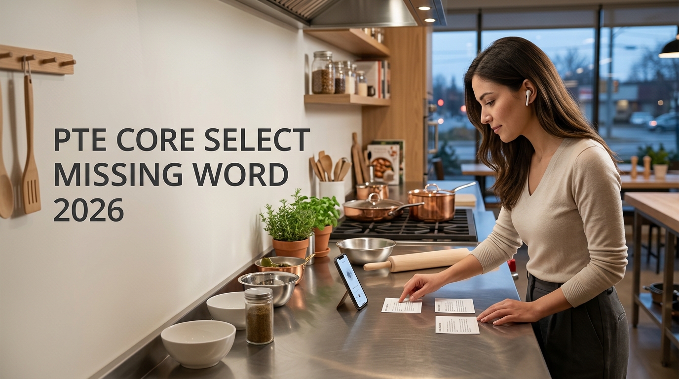 PTE Core Select Missing Word Tips 2026: Prediction, Context & Listening Strategy