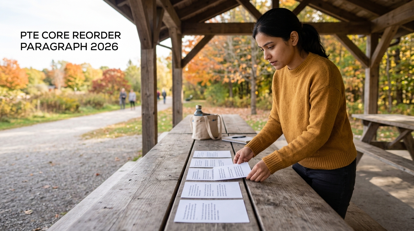 PTE Core Reorder Paragraph Tips 2026: Scoring, Pairs & Sequence Strategy